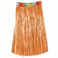 Artificial Grass Hula Skirt Assortment w/ Floral Waistband